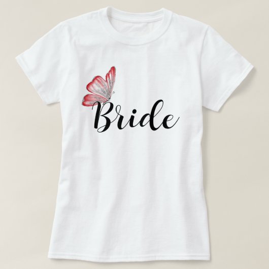 Team Bride Junggeselinnen-Abschied T-Shirt (Design vorne)