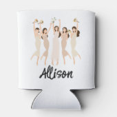 Team Bride Junggeselinnen-Abschied Wedding Bridesm Dosenkühler (Rückseite)