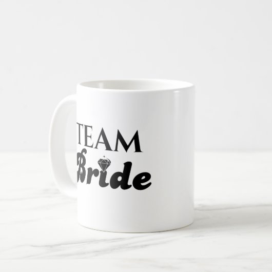 Team Bride Kaffeetasse (Vorderseite Links)