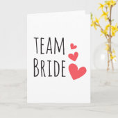 Team Bride Karte (Gelbe Blume)