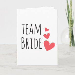 Team Bride Karte