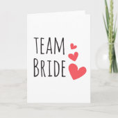 Team Bride Karte (Vorderseite)