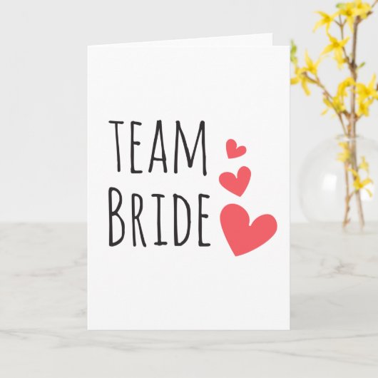 Team Bride Karte (Gelbe Blume)