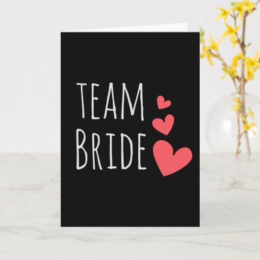 Team Bride Karte (Gelbe Blume)