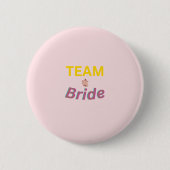 Team Bride | Knopf Hochzeitsparer Button (Vorderseite)