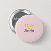 Team Bride | Knopf Hochzeitsparer Button (Vorne & Hinten)