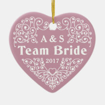 Team Bride kundenspezifische Monogramme und Datums