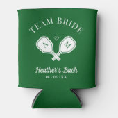 Team Bride Last Swing Pickleball Bachelorette Dosenkühler (Vorderseite)