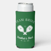 Team Bride Last Swing Pickleball Bachelorette Selters Dosenkühler (Seltzer Rückseite)