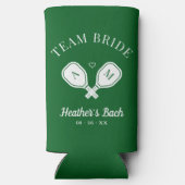 Team Bride Last Swing Pickleball Bachelorette Selters Dosenkühler (Rückseite)