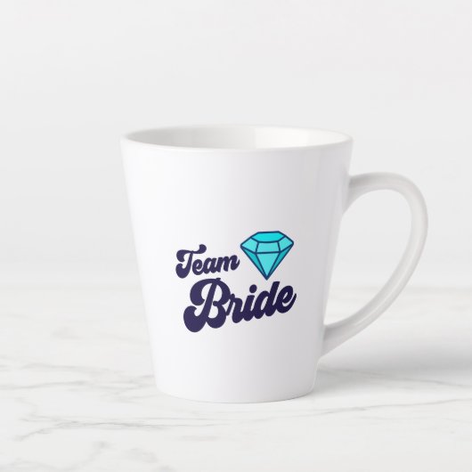 Team Bride Latte Tasse (Rechts)