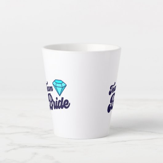 Team Bride Latte Tasse (Vorderseite)