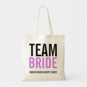 Team Bride Lilac Junggeselinnen-Abschied Tragetasche (Vorne)