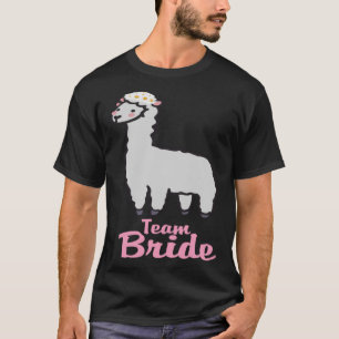 Team Bride Llama Alpaca Verlobung Stag Party T-Shirt