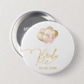 TEAM BRIDE LUFTBALLONS BUTTON (Vorne & Hinten)