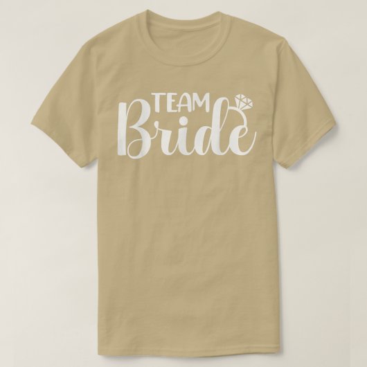 Team Bride Matching Wedding Party Bachelorette Bri T-Shirt (Design vorne)
