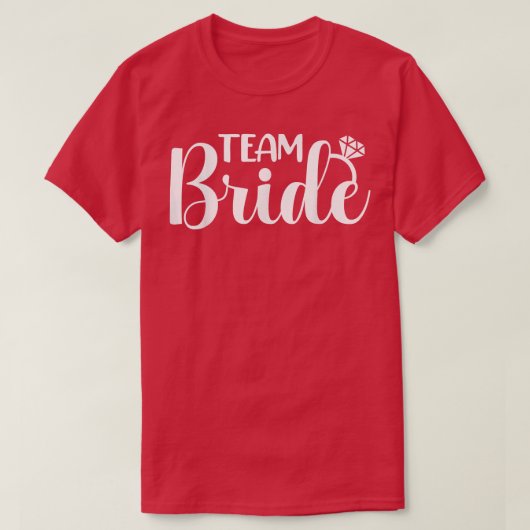 Team Bride Matching Wedding Party Bachelorette Bri T-Shirt (Design vorne)