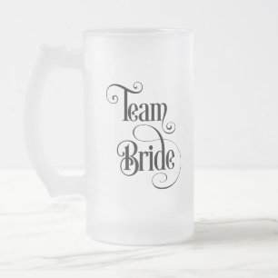 Team Bride Mattglas Bierglas