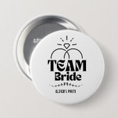 Team Bride Name Junggeselinnen-Abschied Button (Vorne & Hinten)