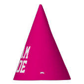 TEAM BRIDE Neon Pink Hochzeitsmannshüte für Erwach Partyhütchen (Rechts)