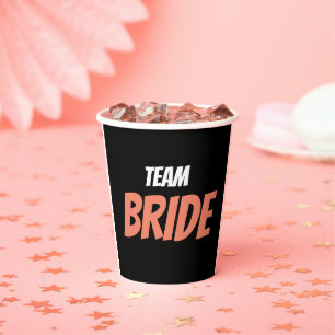 Team Bride Pappbecher