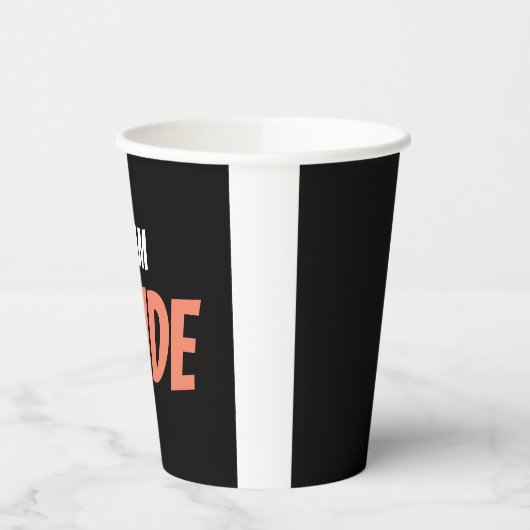 Team Bride Pappbecher (Links)