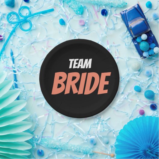 Team Bride Pappteller (Party)