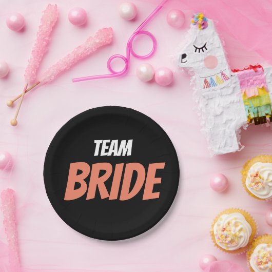 Team Bride Pappteller (Party)