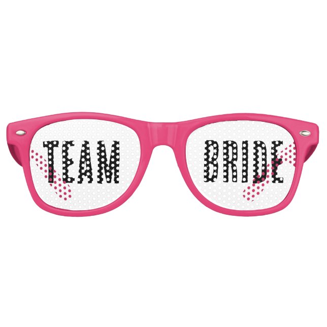 TEAM BRIDE PARTY SUNGLASSEN PARTYBRILLE (Vorderseite)