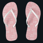 Team Bride Pattern rosa Flip Flops Badesandalen<br><div class="desc">Einfache und niedliche Hausschuhe nach Maß. Ein süßes Geschenk für Ihre Lieben. Genießen Sie !</div>
