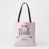 Team Bride Personalisiert Tote Bag Tasche (Vorderseite)