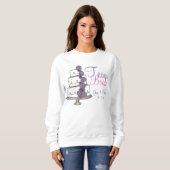 Team Bride Personalisiert Wedding Cake Sweatshirt (Vorne ganz)
