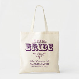 "TEAM BRIDE" Personalisierte Hochzeitsfeier Tragetasche
