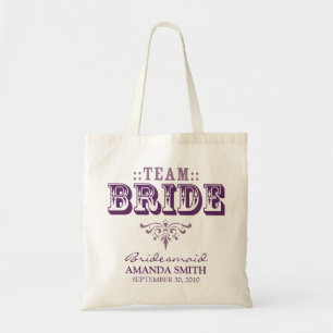 "TEAM BRIDE" Personalisierte Hochzeitsfeier Tragetasche