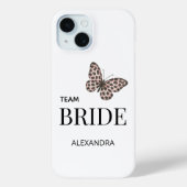 Team Bride Personalized Wedding Design Case-Mate iPhone Hülle (Rückseite)