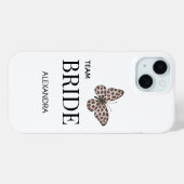 Team Bride Personalized Wedding Design Case-Mate iPhone Hülle (Rückseite (Horizontal))
