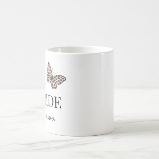 Team Bride Personalized Wedding Design Kaffeetasse (Mittel)