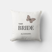 Team Bride Personalized Wedding Design Kissen (Vorderseite)