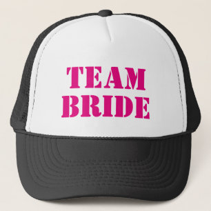 TEAM BRIDE Pink Junggeselinnen-Abschied LKW-Hüte Truckerkappe