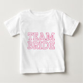 Team Bride Pink Kontur Baby T-shirt (Vorderseite)