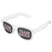 Team Bride Pink Kontur Black Sonnenbrille (Schrägansicht)