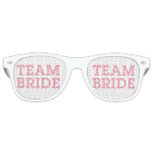 Team Bride Pink Partybrille (Vorderseite)