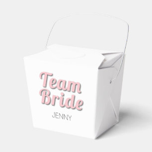 Team Bride Pink Shadow Geschenkschachtel