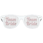 Team Bride Pink Shadow Partybrille (Vorderseite)