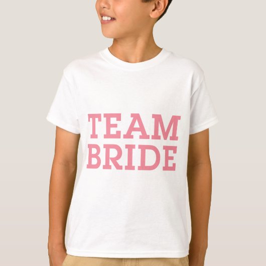 Team Bride Pink T-Shirt (Vorderseite)