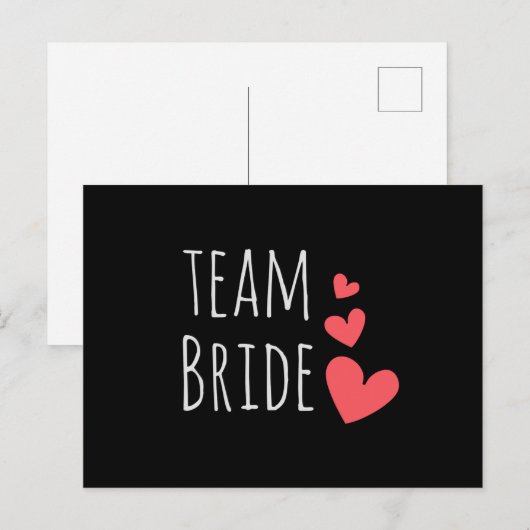 Team Bride Postkarte (Vorne/Hinten)