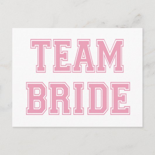 Team Bride Postkarte (Vorderseite)