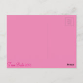 Team Bride Postkarte (Rückseite)