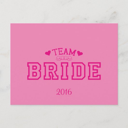 Team Bride Postkarte (Vorderseite)