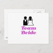 Team Bride Postkarte (Vorne/Hinten)